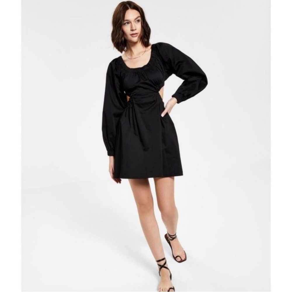 NIA the Brand Black Cutout mini dress